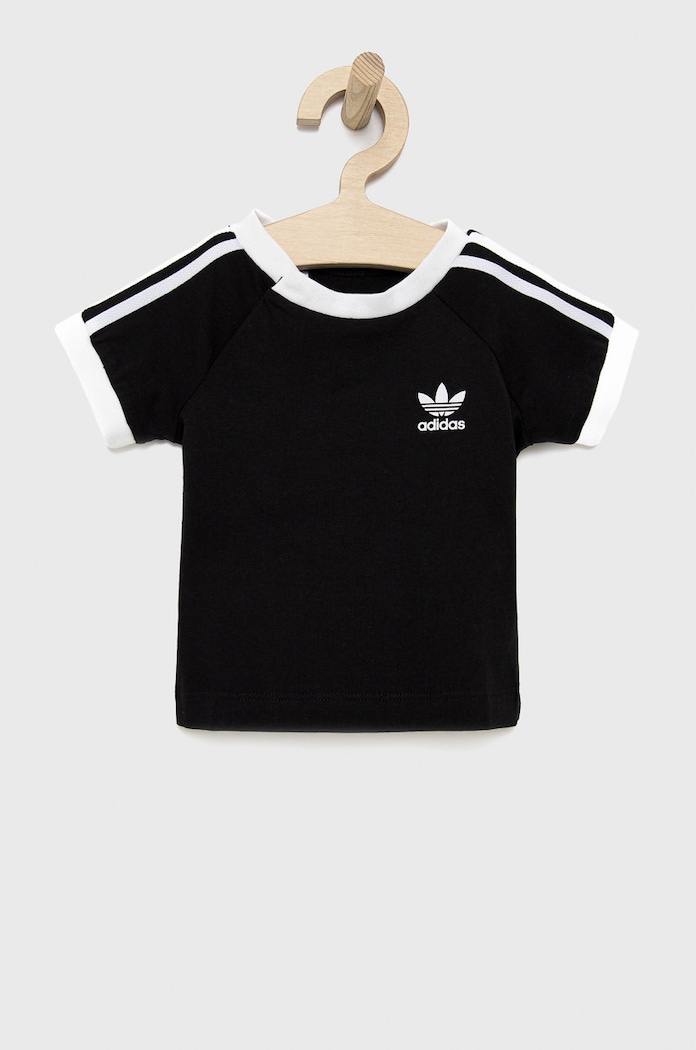 adidas Originals - Παιδικό μπλουζάκι απλικέ μαύρο H35545