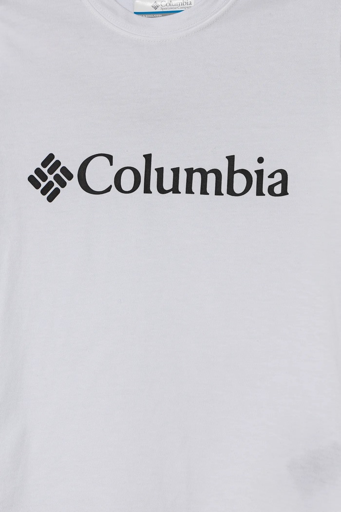 Chłopiec Columbia t-shirt bawełniany dziecięcy 1989781 biały