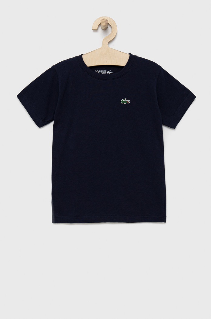 Dětské tričko Lacoste kulatý námořnická modř TJ8811