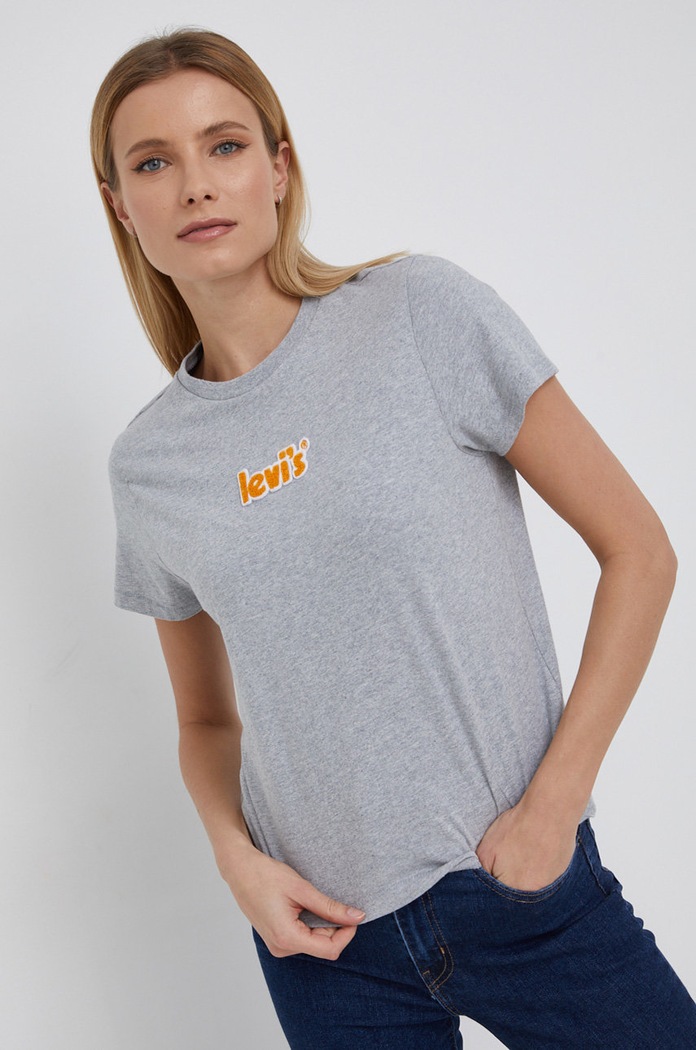 Levi's Tricou din bumbac gri A2226.0000