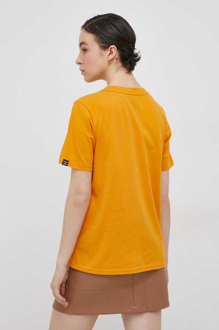 Oblečení Bavlněné tričko Superdry W1010710A.ETZ oranžová