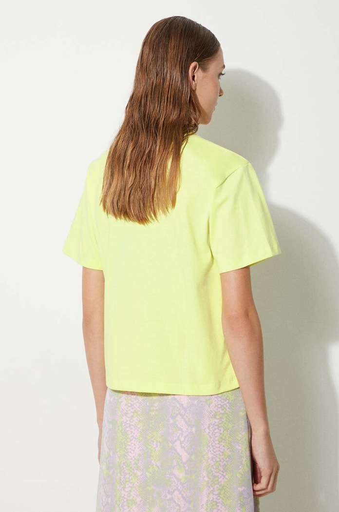 Clothing adidas Originals cotton T-shirt Trefoil Moments HE6891 green