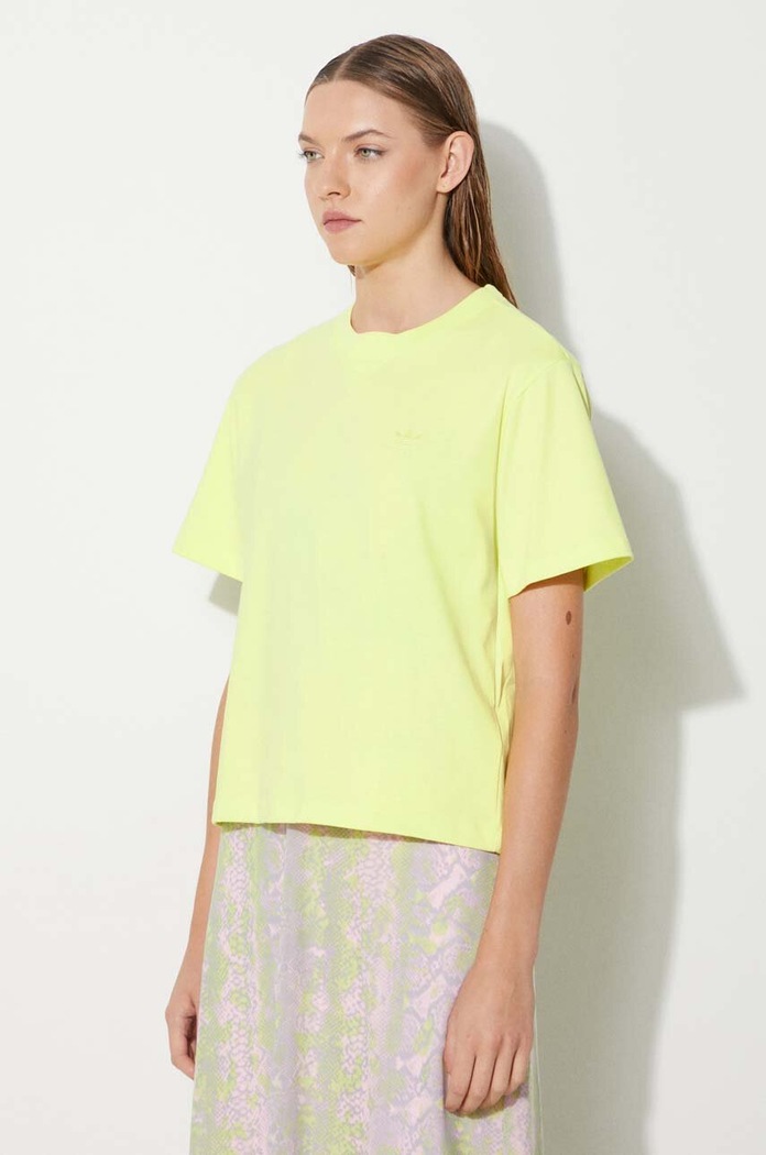adidas Originals cotton T-shirt Trefoil Moments green HE6891
