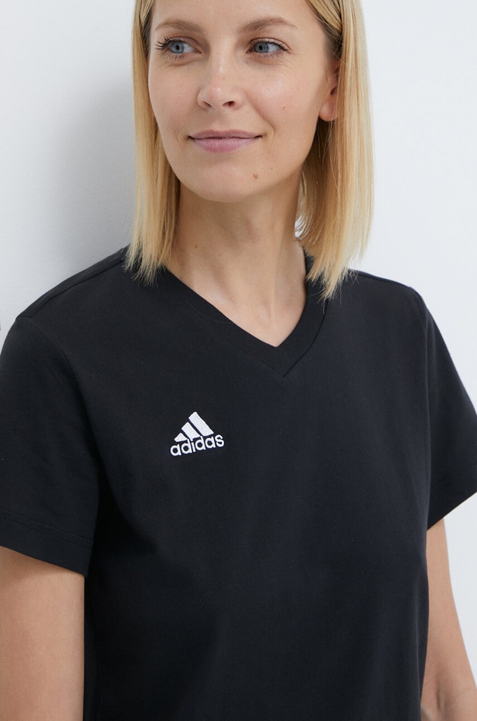 adidas Performance tricou din bumbac Entrada 22 imprimeu negru HC0438