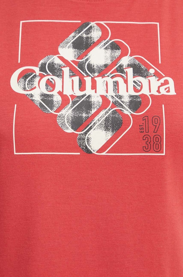 Columbia sportos póló Sun Trek SS Graphic 1931753. piros