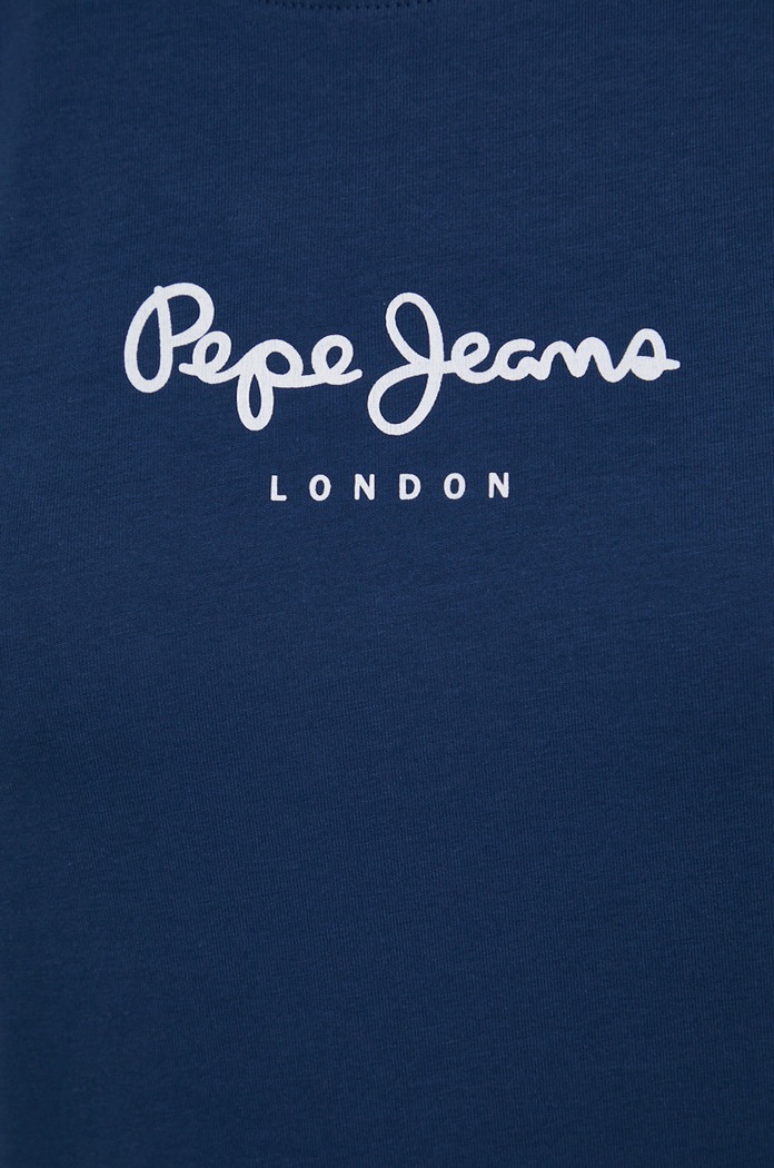 Tričko Pepe Jeans New Virginia Ss N PL505202.595 tmavomodrá