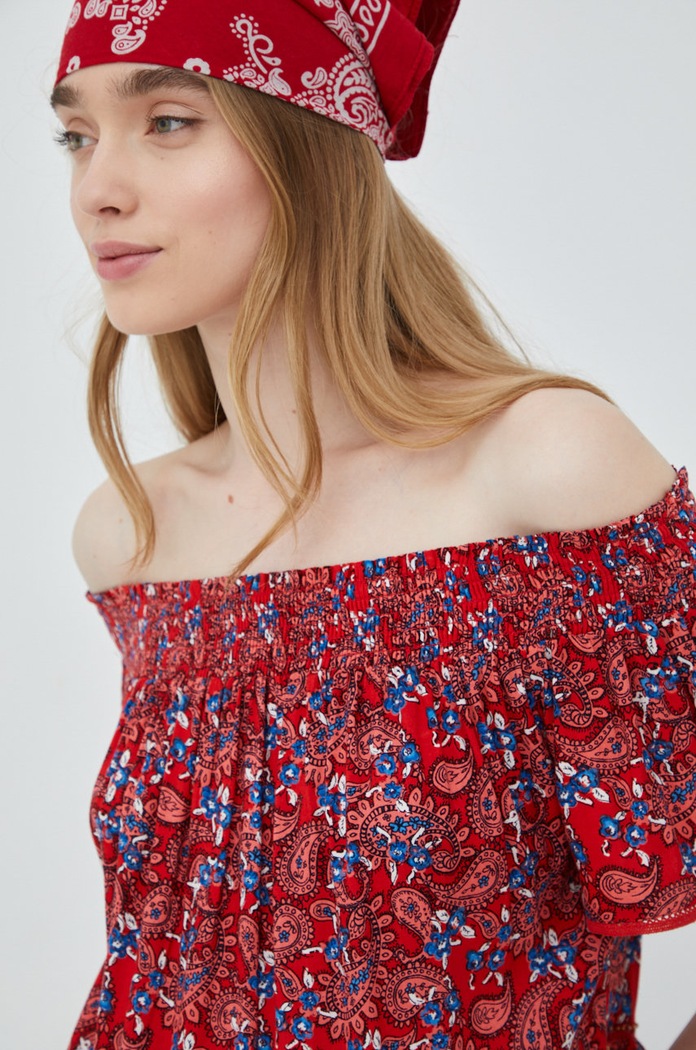 Halenka Superdry červená W6011292A.6XA
