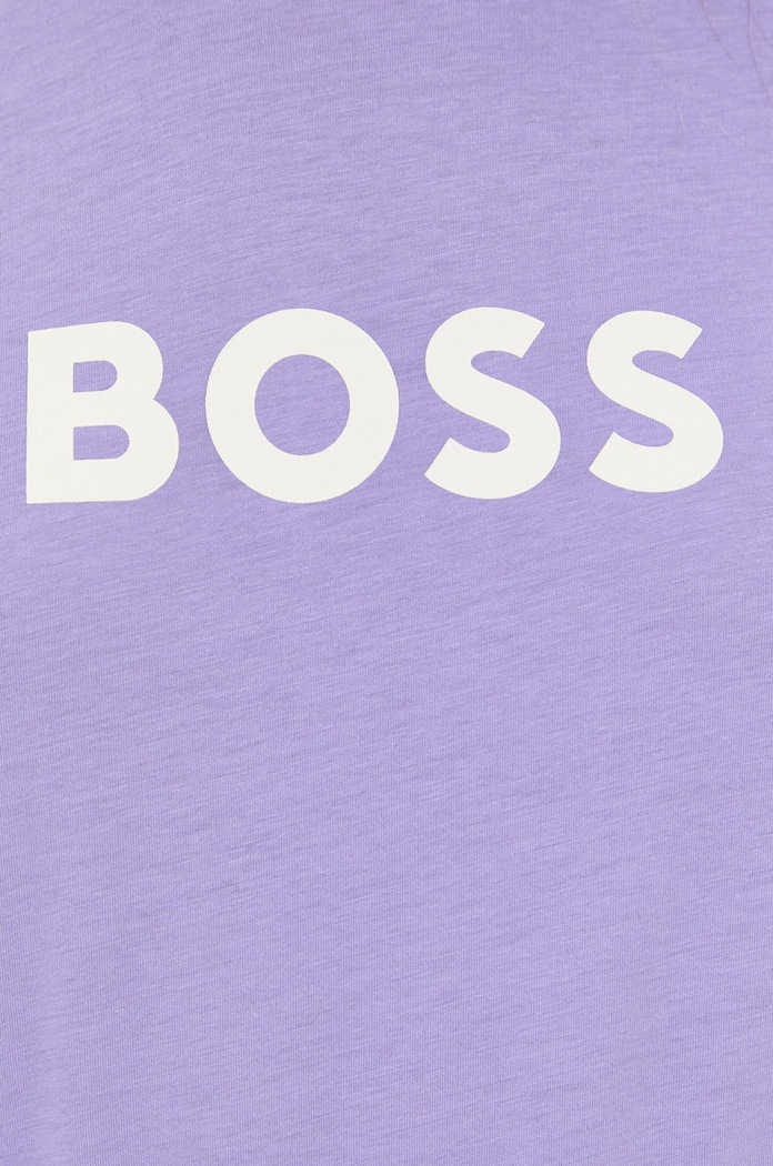 Памучна тениска BOSS 50468356 виолетов