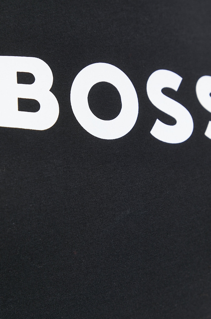 Bavlněné tričko BOSS 50468356 černá