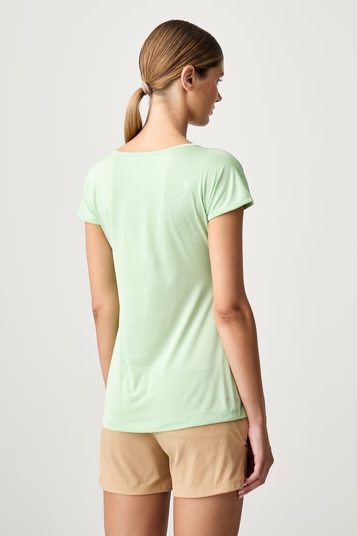 Odzież Salewa T-shirt treningowy damski Puez Melange Dry 00.0000026538 zielony