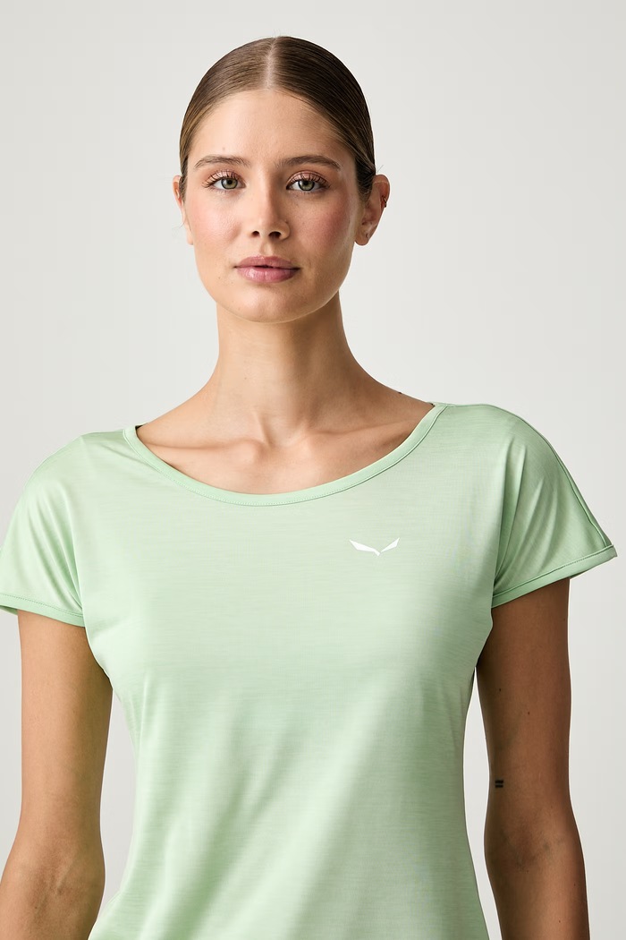 Salewa T-shirt treningowy damski Puez Melange Dry zielony 00.0000026538