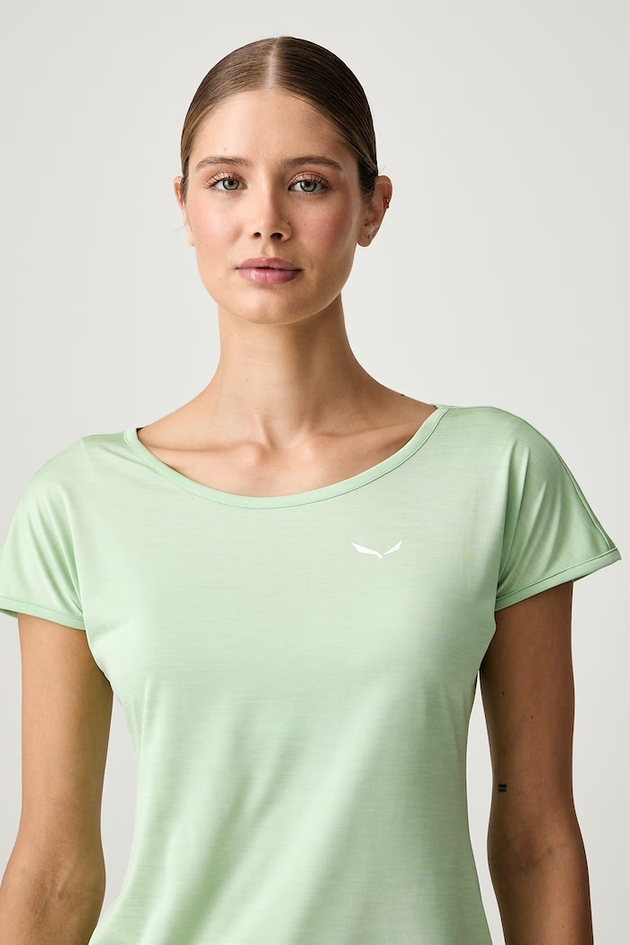 Salewa T-shirt treningowy damski Puez Melange Dry zielony 00.0000026538