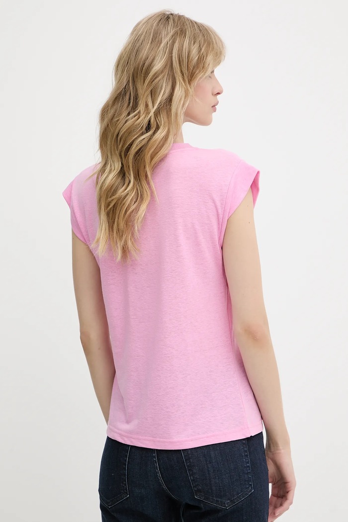 Îmbrăcăminte Morgan tricou de in 221.DAME roz