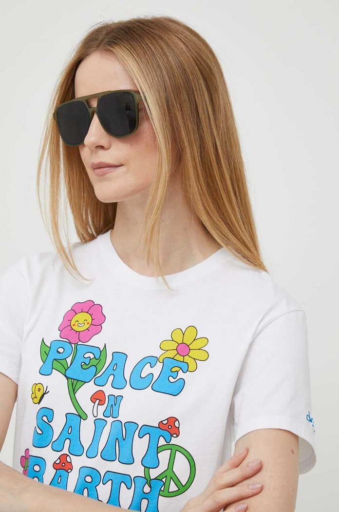 MC2 Saint Barth t-shirt bawełniany regular biały EMI0001