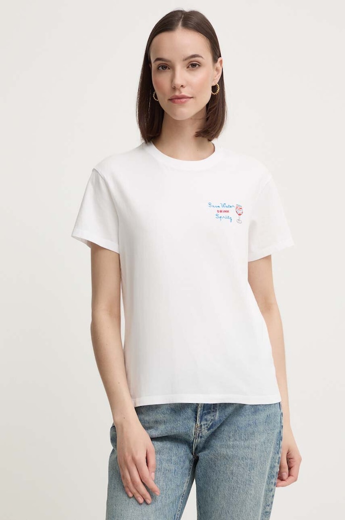 MC2 Saint Barth t-shirt bawełniany EMI0001 biały AA00