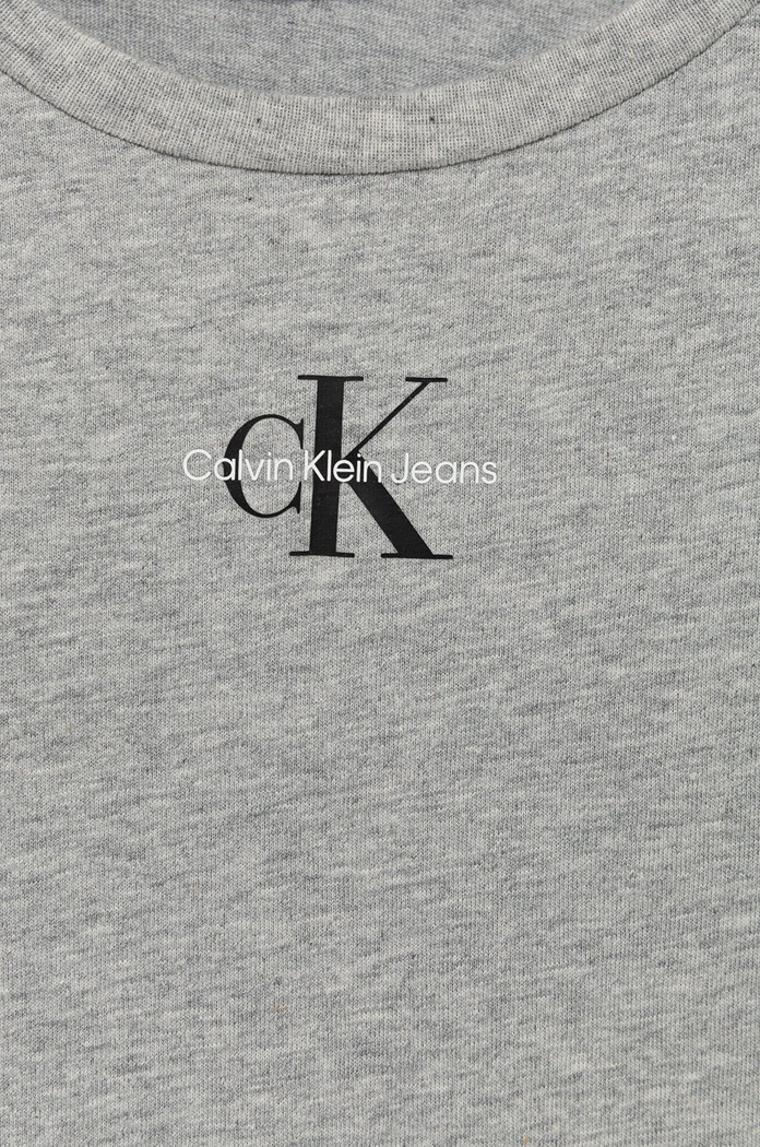 Lány Calvin Klein Jeans gyerek pamut póló IG0IG01470.PPYY szürke
