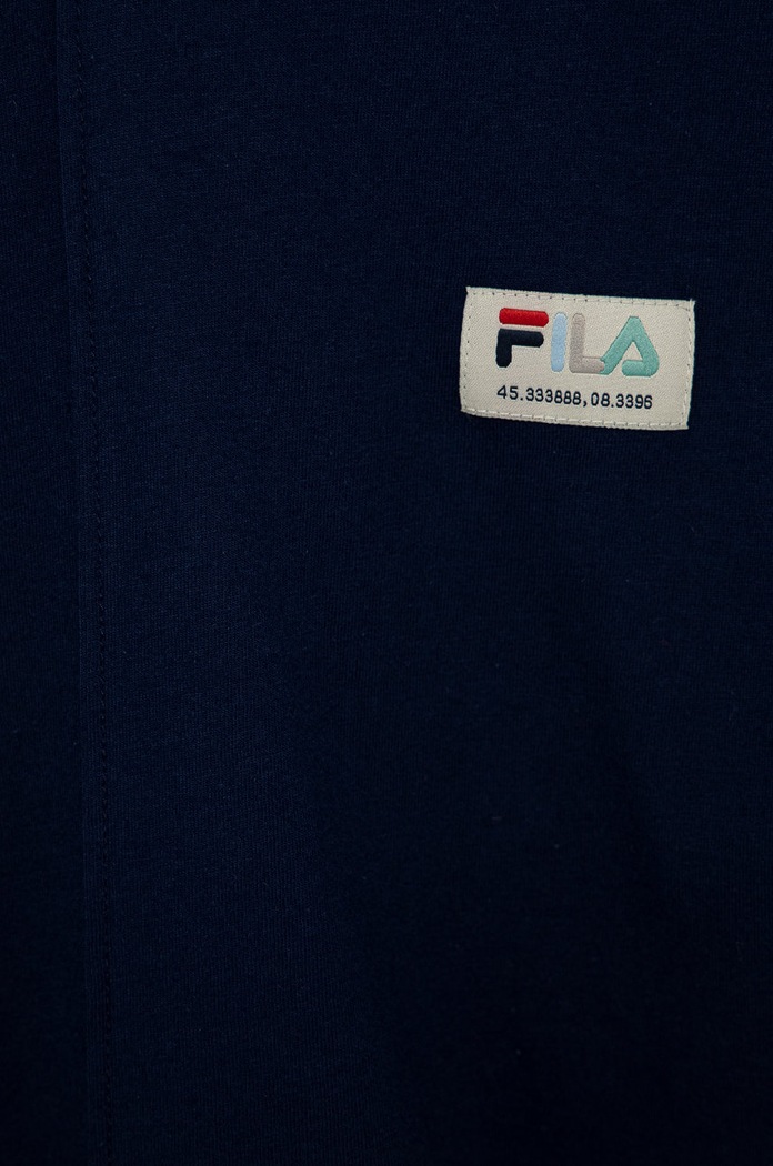 Lány Fila gyerek pamut póló FAT0018 sötétkék