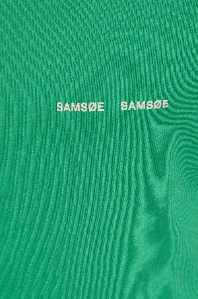 Samsoe Samsoe t-shirt bawełniany Norsbro M20300010 zielony