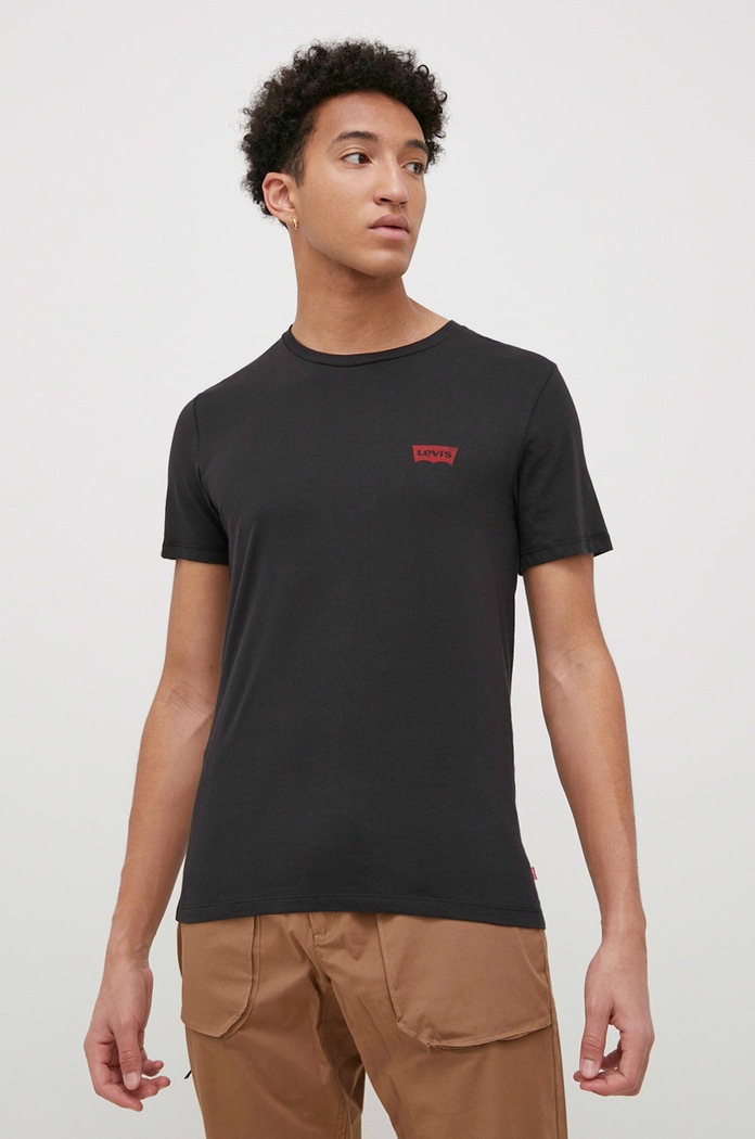 Bombažen t-shirt Levi's Okrogel pisana 79681.0026