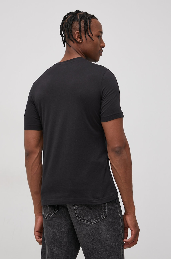 Reebok t-shirt bawełniany HD4000 czarny AW22