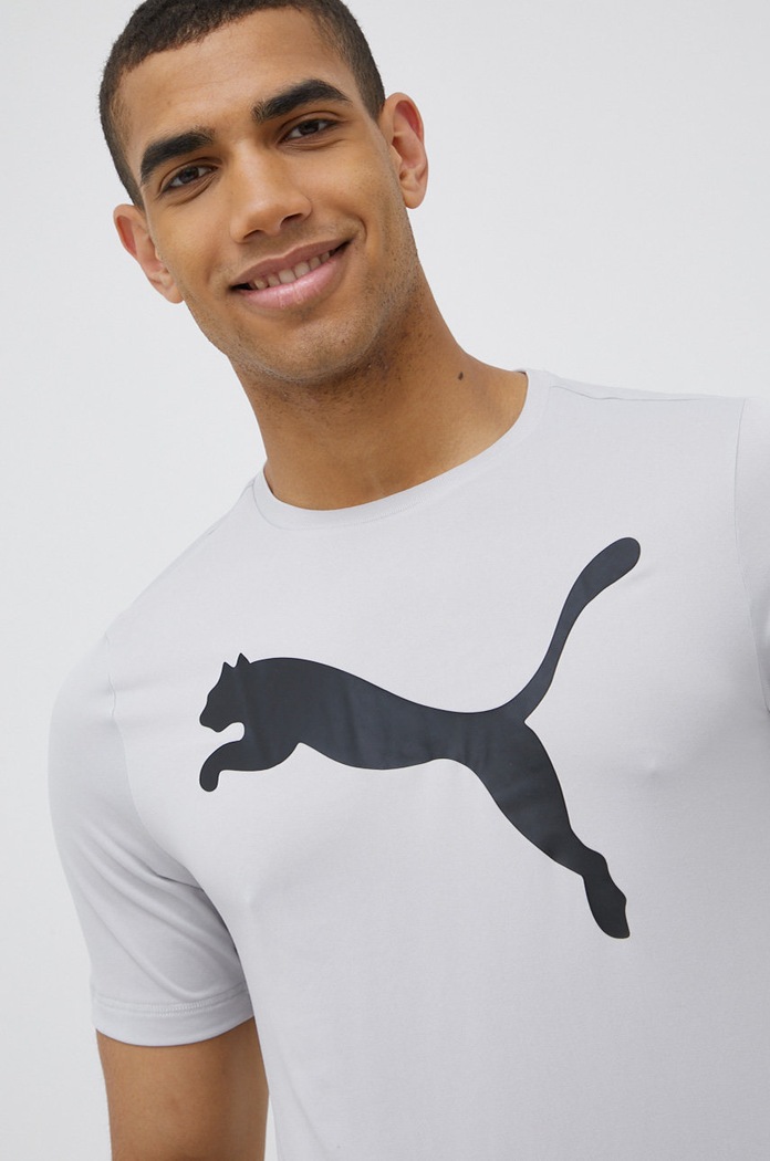 Tréninkové tričko Puma Active Big Logo 586724 586724 šedá AW24