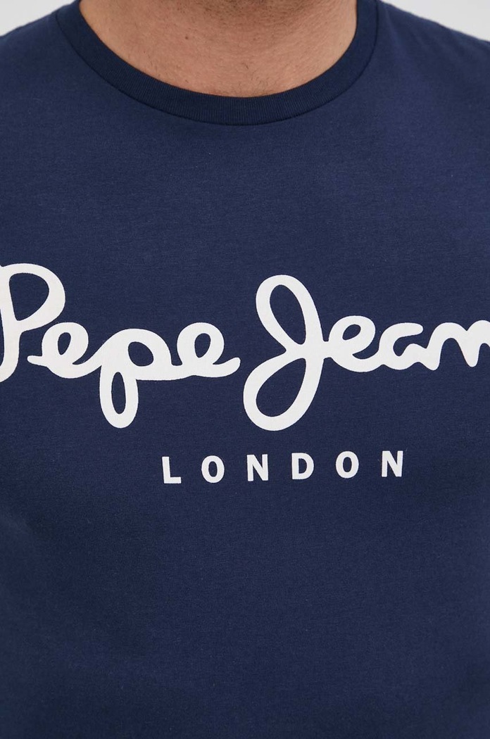 Pepe Jeans t-shirt Original Stretch PM508210.595 sötétkék