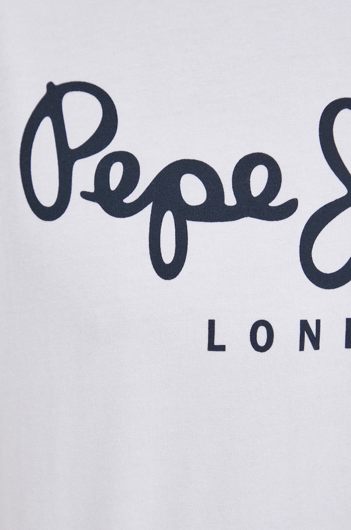 Pepe Jeans Tricou Original Stretch PM508210.800 alb