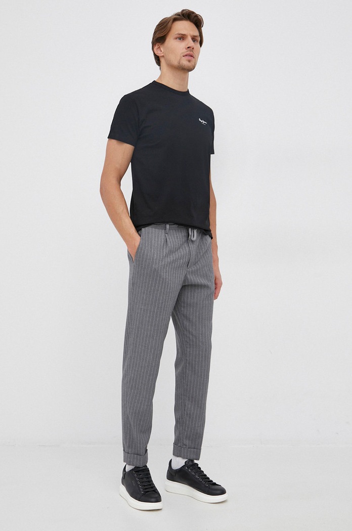 Tričko Pepe Jeans Basic PM508212.999 čierna SS22