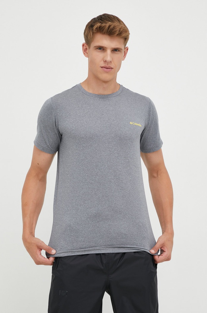 Odzież Columbia t-shirt sportowy 1930802 szary