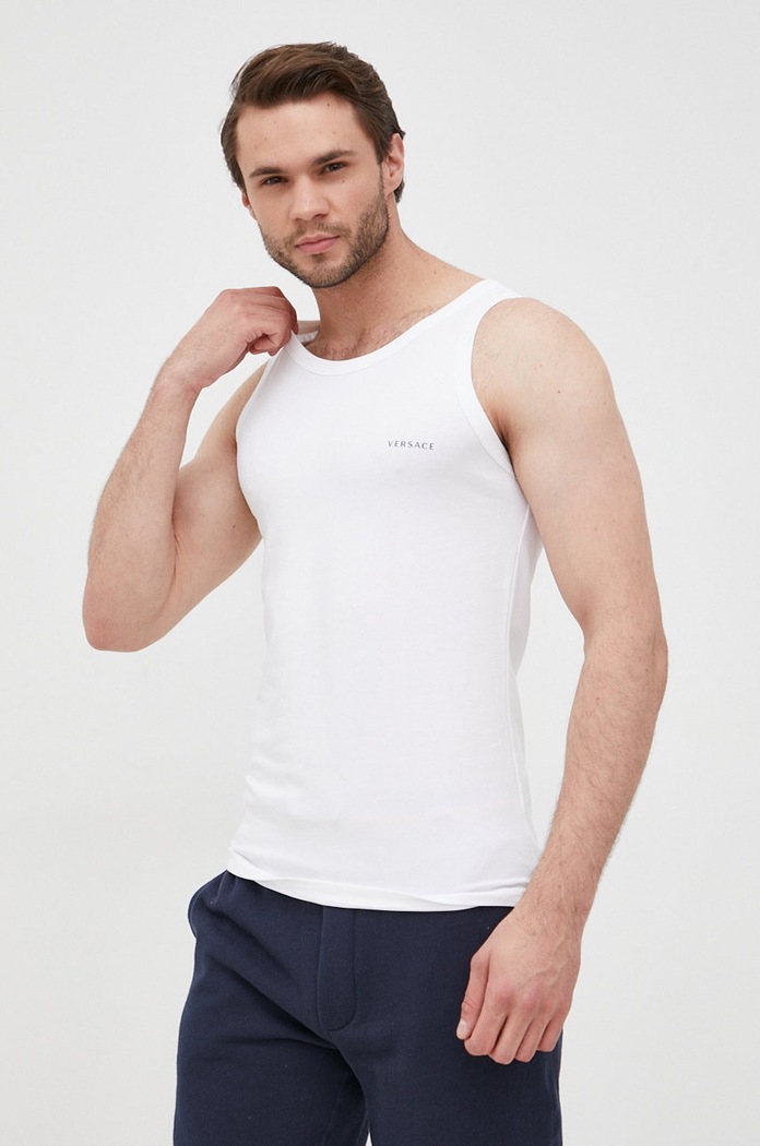 Versace Tricou AU04022 alb AA00