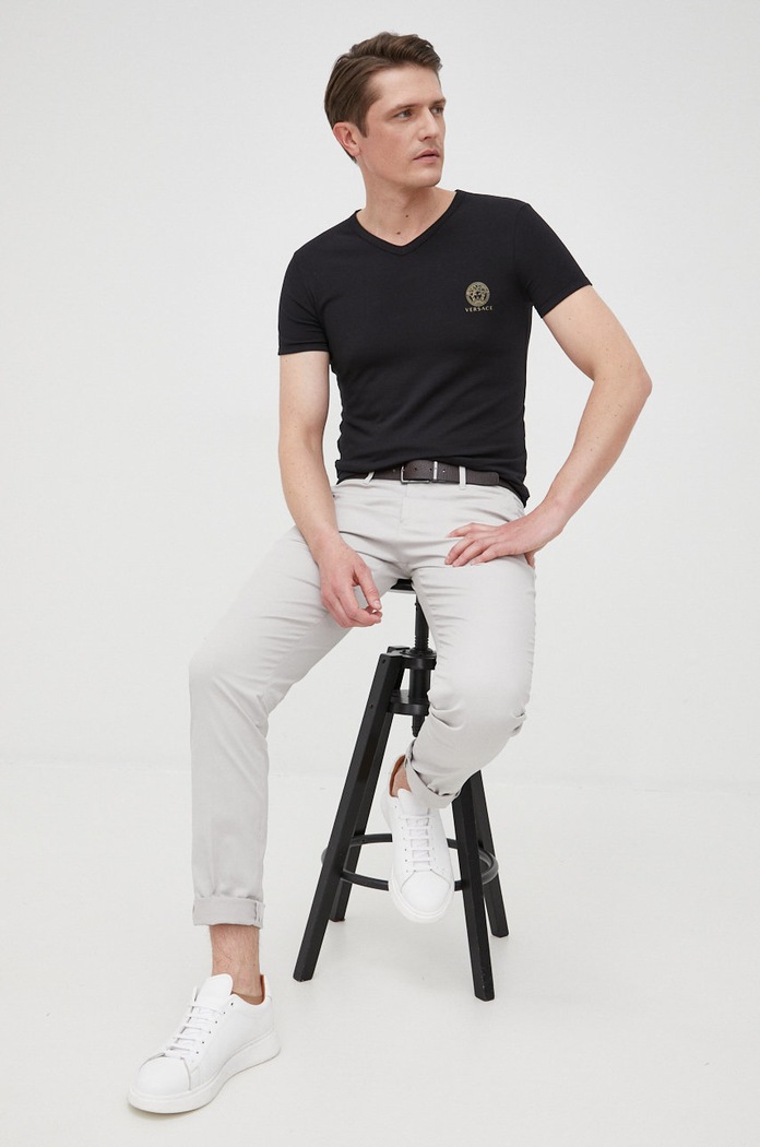 Μπλουζάκι Versace AUU01004 μαύρο AA00