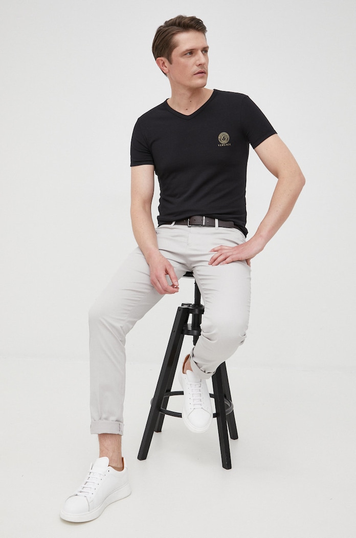 Μπλουζάκι Versace AUU01004 μαύρο AA00