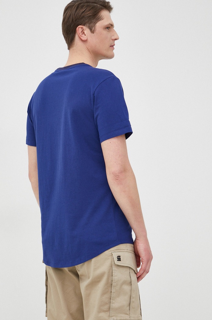 Odzież G-Star t-shirt bawełniany D21198.336 D21198.336 granatowy
