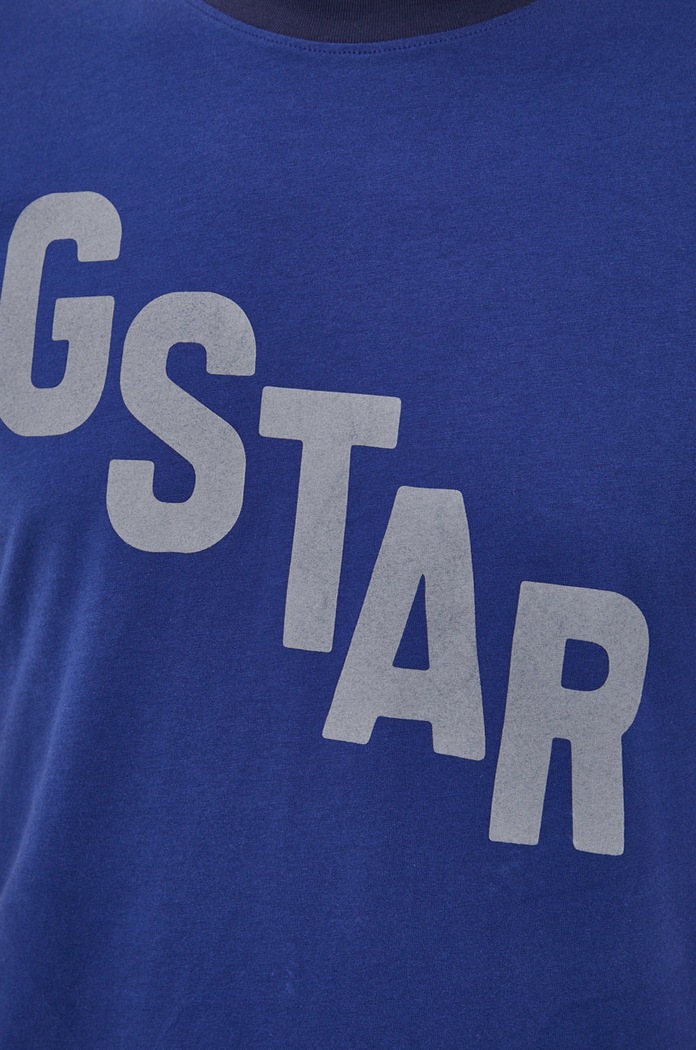 G-Star t-shirt bawełniany D21198.336 D21198.336 granatowy