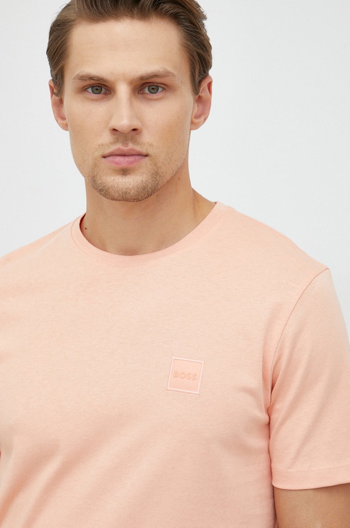 BOSS t-shirt bawełniany BOSS ORANGE BOSS Orange 50472584 pomarańczowy