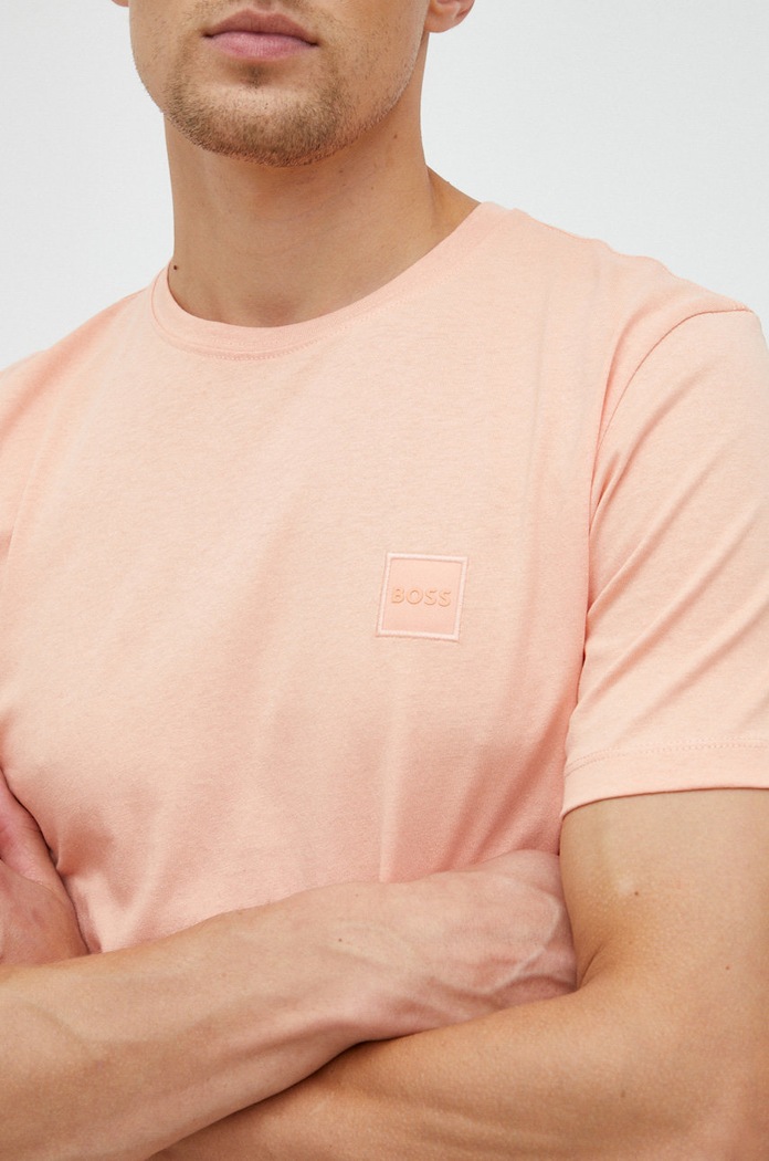 BOSS t-shirt bawełniany BOSS ORANGE BOSS Orange pomarańczowy 50472584