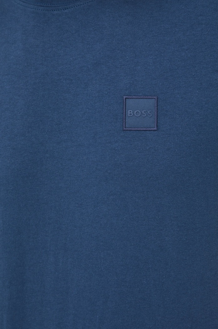 BOSS t-shirt bawełniany BOSS ORANGE 50472584 granatowy