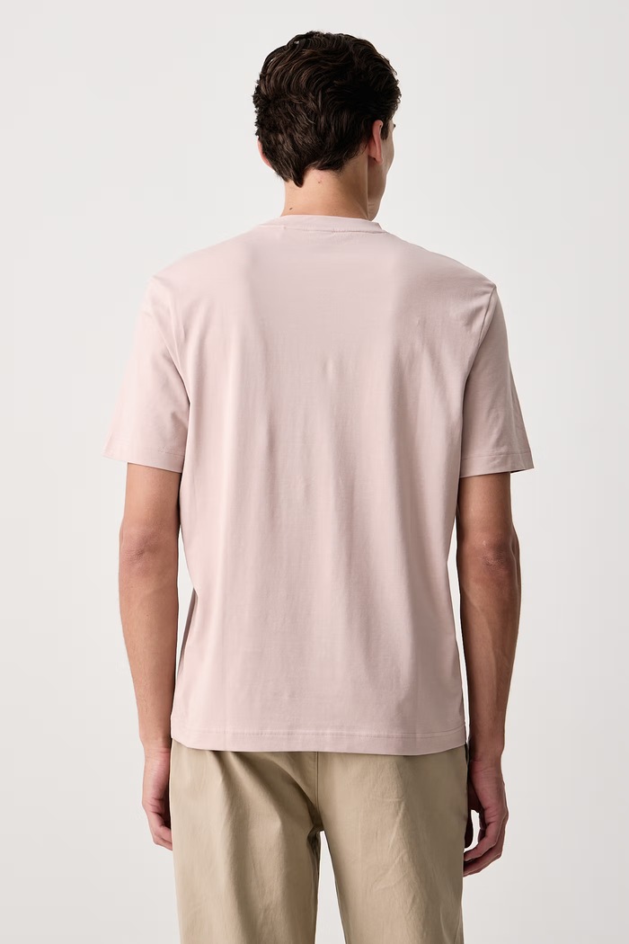 Odzież BOSS Orange T-shirt męski z bawełną TChup 50473278 beżowy