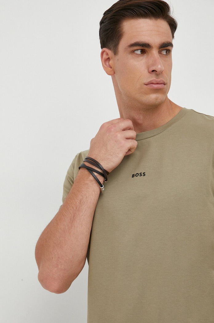 BOSS Orange t-shirt ανδρικό με βαμβάκι TChup πράσινο 50473278