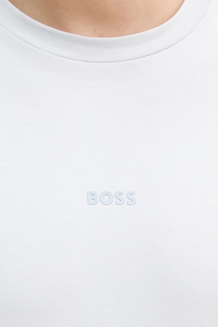 BOSS Orange kratka majica moška z bombažem TChup 50473278 siva