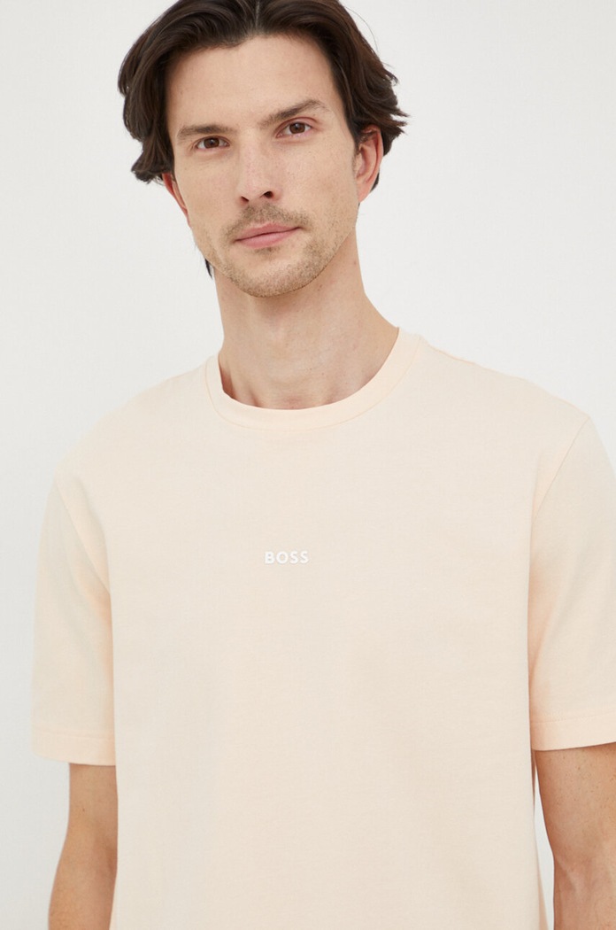 BOSS Orange T-shirt męski z bawełną TChup pomarańczowy 50473278