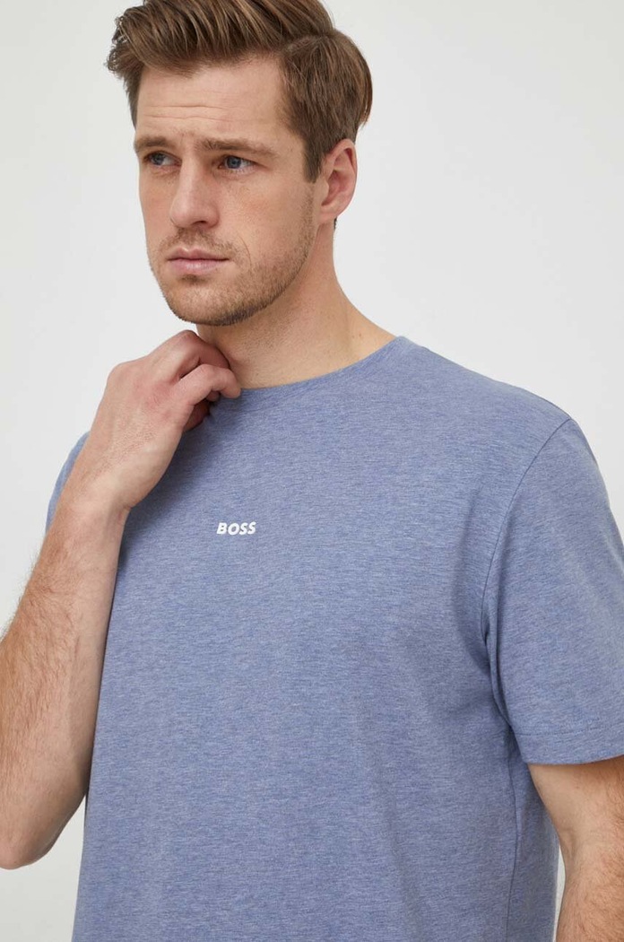 BOSS Orange t-shirt ανδρικό με βαμβάκι TChup μωβ 50473278