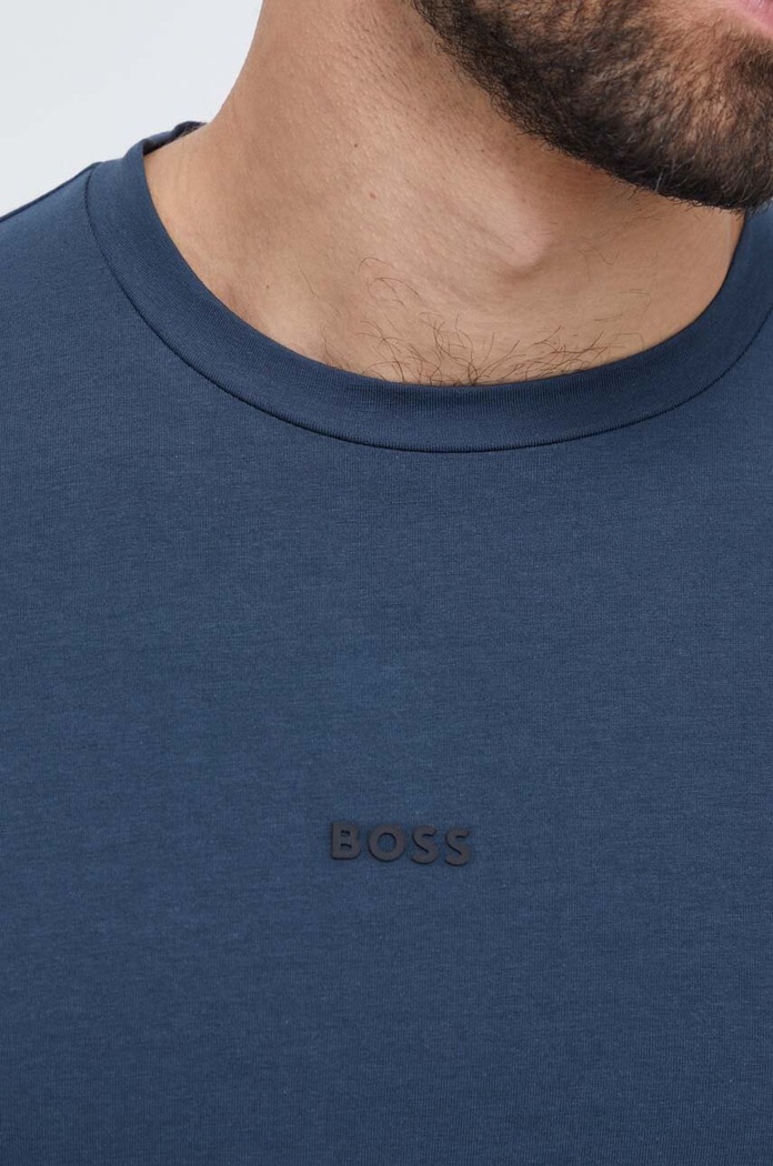 BOSS Orange T-shirt męski z bawełną TChup niebieski 50473278