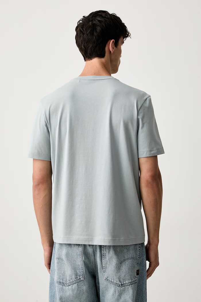 Odzież BOSS Orange T-shirt męski z bawełną TChup 50473278 niebieski