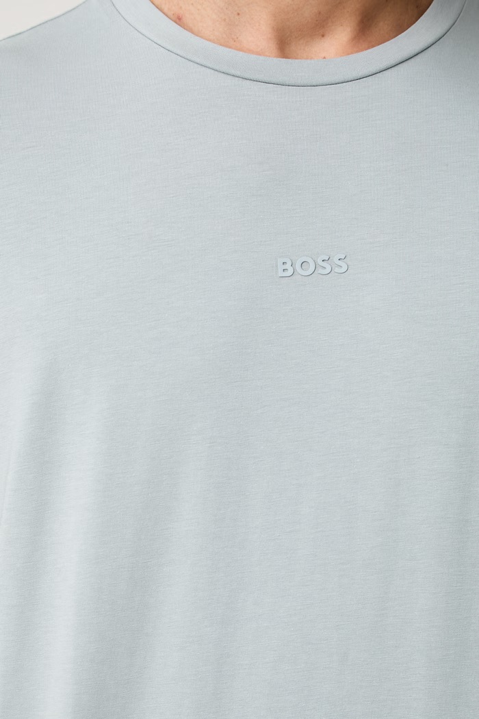 BOSS Orange T-shirt męski z bawełną TChup 50473278 niebieski