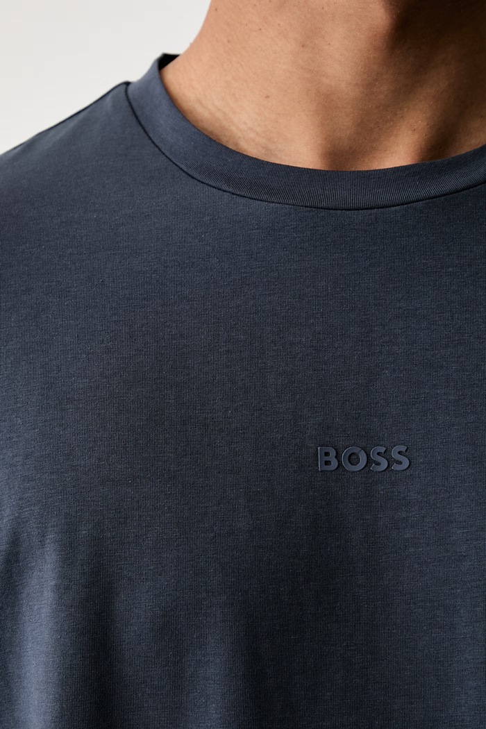 BOSS Orange футболка для мужчин с хлопком TChup 50473278 тёмно-синий