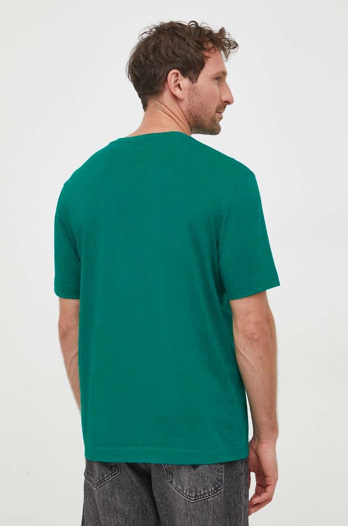 Odzież BOSS Orange T-shirt męski z bawełną TChup 50473278 zielony