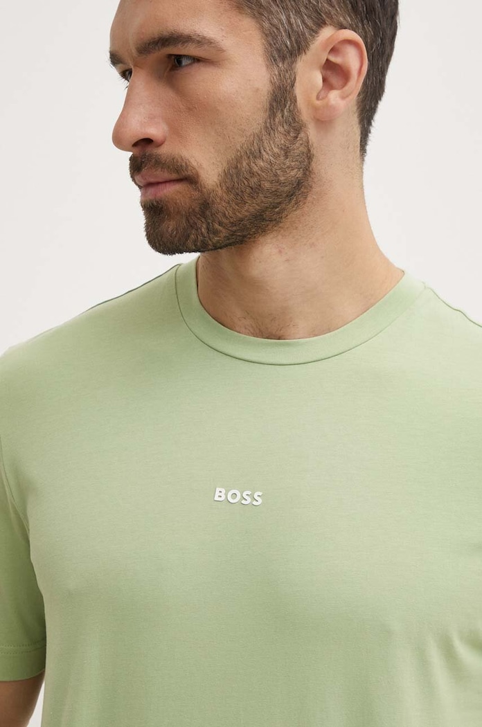 Ρούχα BOSS Orange t-shirt Ανδρικό με βαμβάκι TChup 50473278 πράσινο