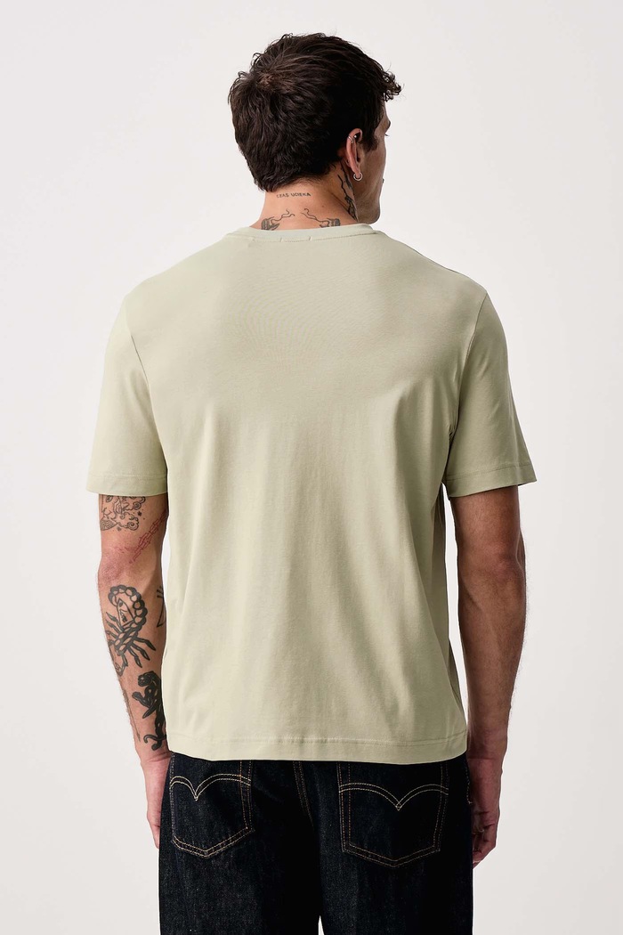 Odzież BOSS Orange T-shirt męski z bawełną TChup 50473278 zielony
