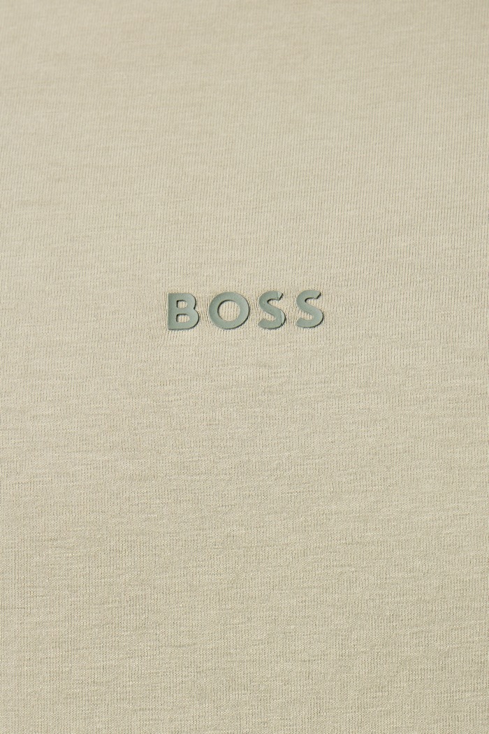 T-shirt męski z bawełną TChup BOSS Orange zielony 50473278